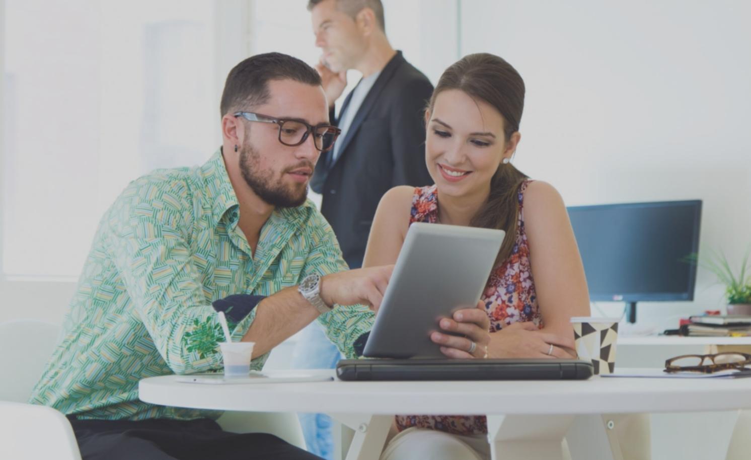 Team reviewing project budget strategy and financial goals